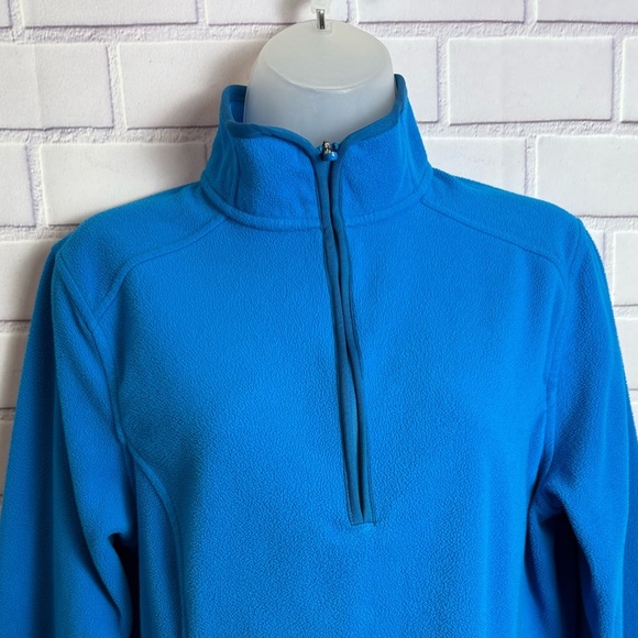 Lands' End Women's Blue Quarter Zip Fleece Pullover
Size M - Picture 2 of 10